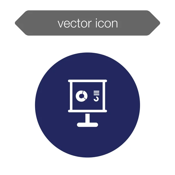 Icono del tablero de presentación — Vector de stock