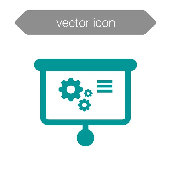 Gráfico ícone placa — Vetor de Stock