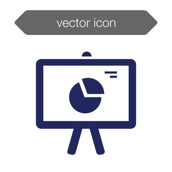 Präsentationstafel-Symbol. Grafik — Stockvektor