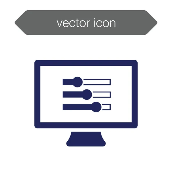 Icono del tablero de presentación. Gráfico — Vector de stock