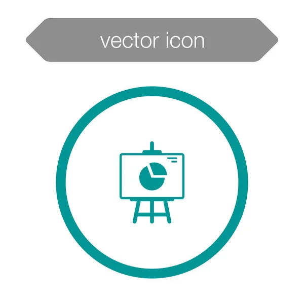 Præsentationstavle ikon – Stock-vektor