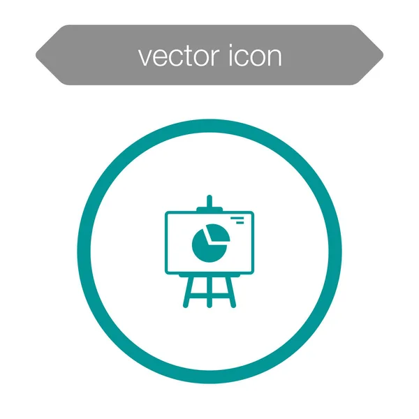 Icono del tablero de presentación — Vector de stock