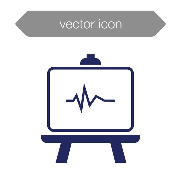 Presentation board icon. Chart — Stock Vector