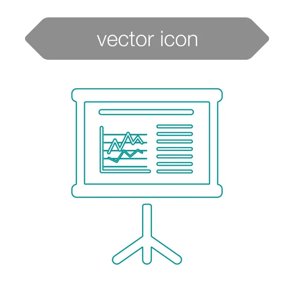Ikone der Präsentationstafel — Stockvektor