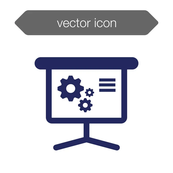 Icono del tablero de presentación. Gráfico — Vector de stock