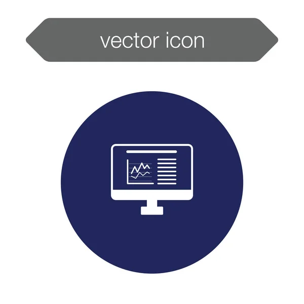 Presentation board icon — Stock Vector