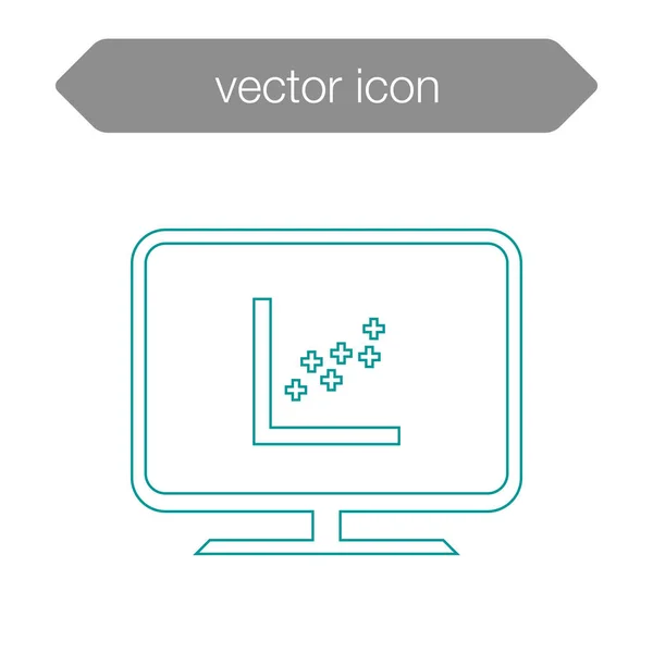 Presentationstavla ikon — Stock vektor