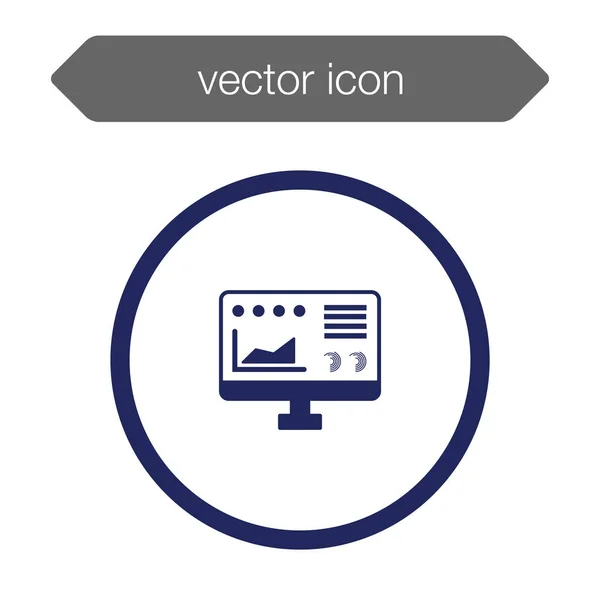 Tablero de presentación ico — Vector de stock