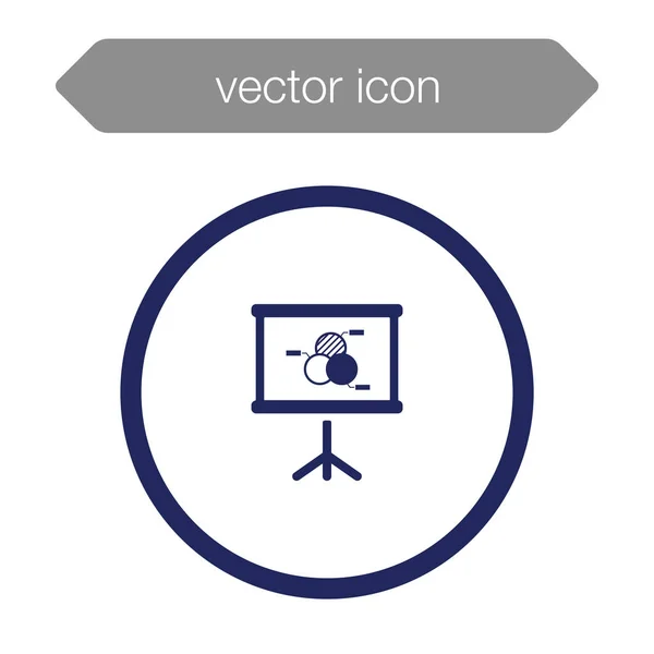 Icône de tableau de présentation — Image vectorielle