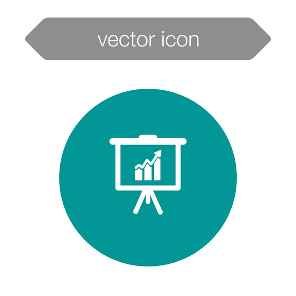 Значок доски презентации — стоковый вектор