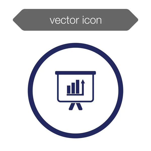 Icône de tableau de présentation — Image vectorielle