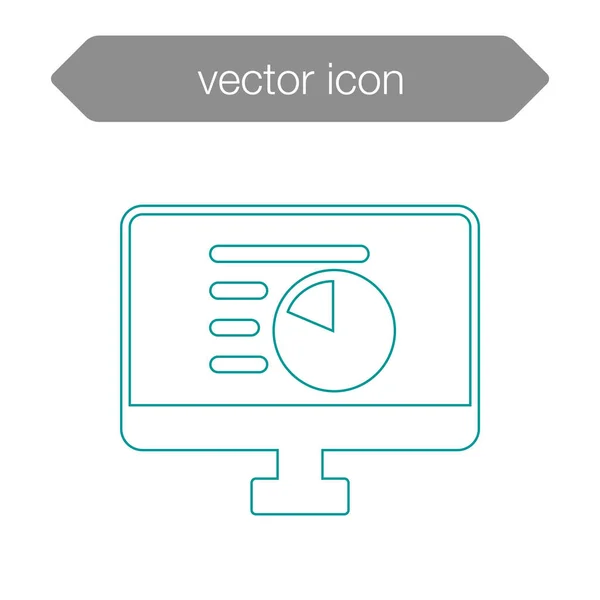 Ícone da placa de apresentação — Vetor de Stock