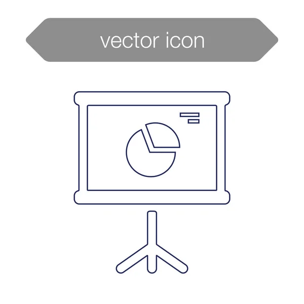 Icono del tablero de presentación — Vector de stock