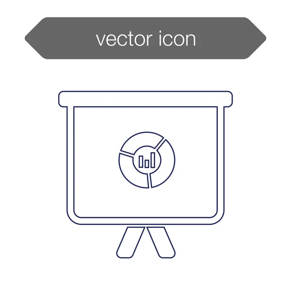 Ikone der Präsentationstafel — Stockvektor