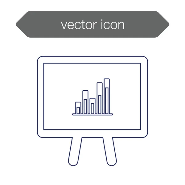 Ícone da placa de apresentação — Vetor de Stock