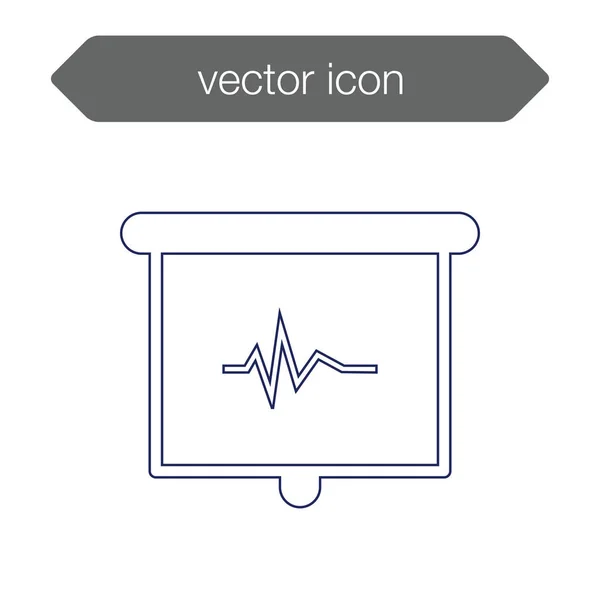 Ikone der Präsentationstafel — Stockvektor