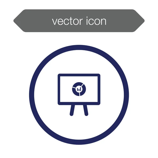 Icono del tablero de presentación — Vector de stock