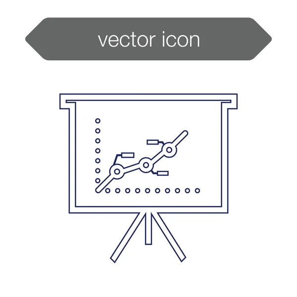 Icono del tablero de presentación — Vector de stock