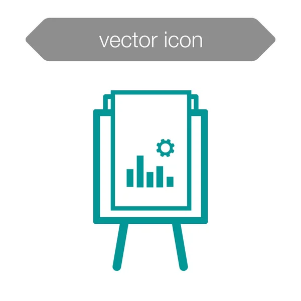 Ikone der Präsentationstafel. — Stockvektor