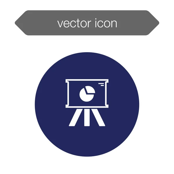 Icono del tablero de presentación — Vector de stock