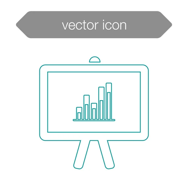 Ikone der Präsentationstafel — Stockvektor