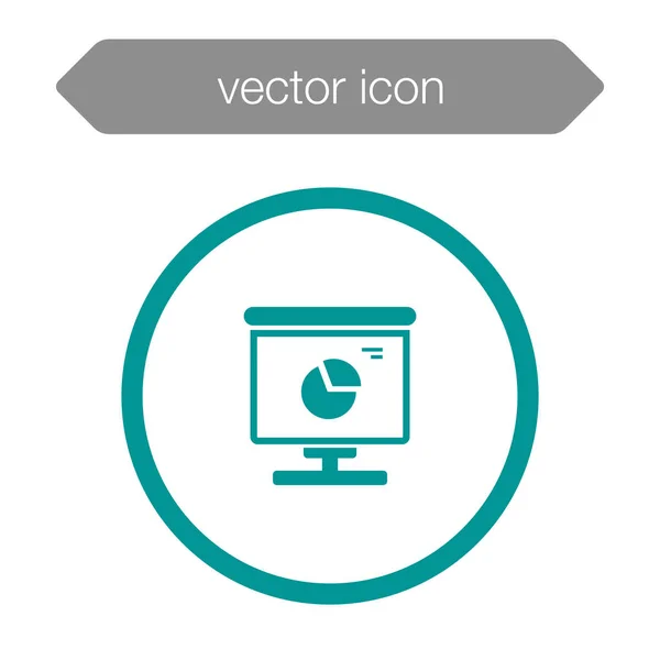 Icône de tableau de présentation — Image vectorielle