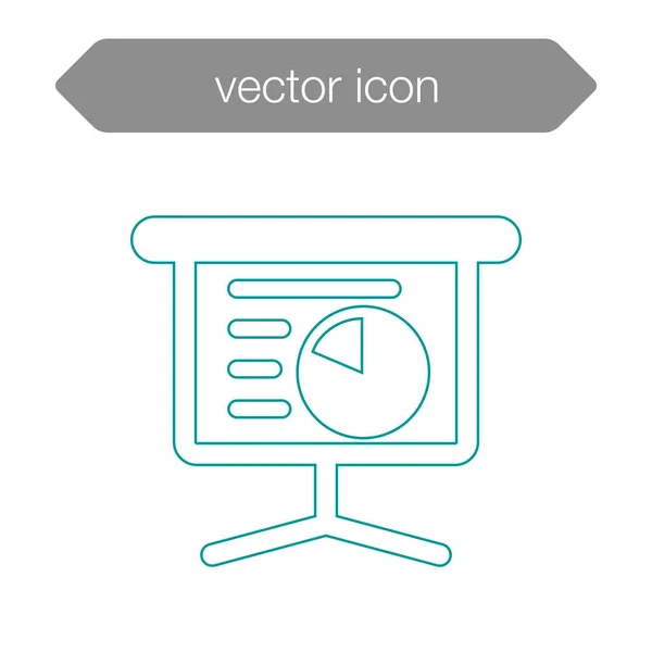 Ikone der Präsentationstafel — Stockvektor