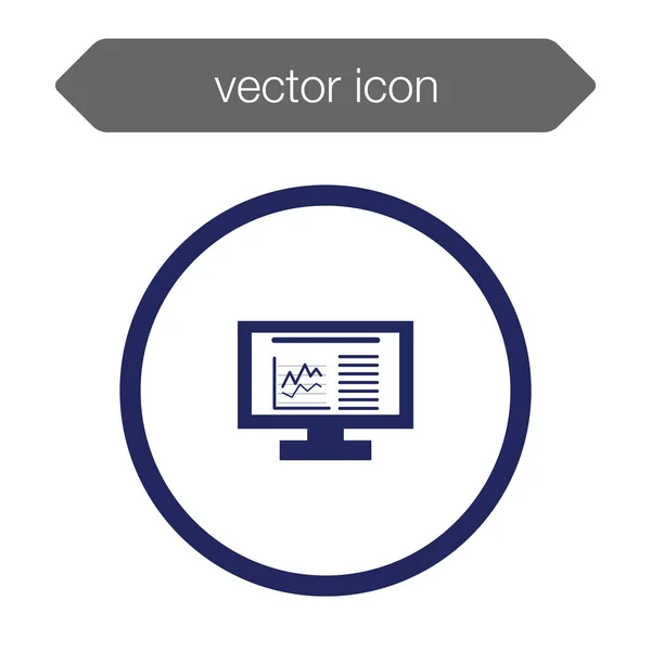 Presentation board icon — Stock Vector