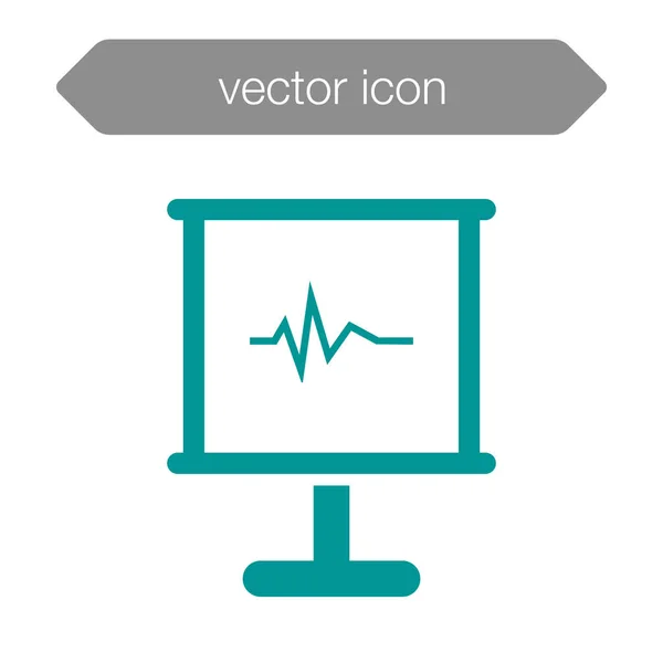 Ikone der Präsentationstafel. — Stockvektor