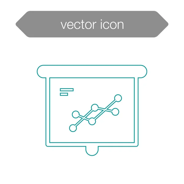Ikone der Präsentationstafel — Stockvektor