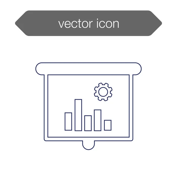 Ikona prezentace — Stockový vektor