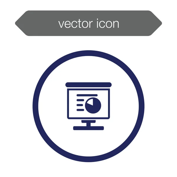 Icône de tableau de présentation — Image vectorielle