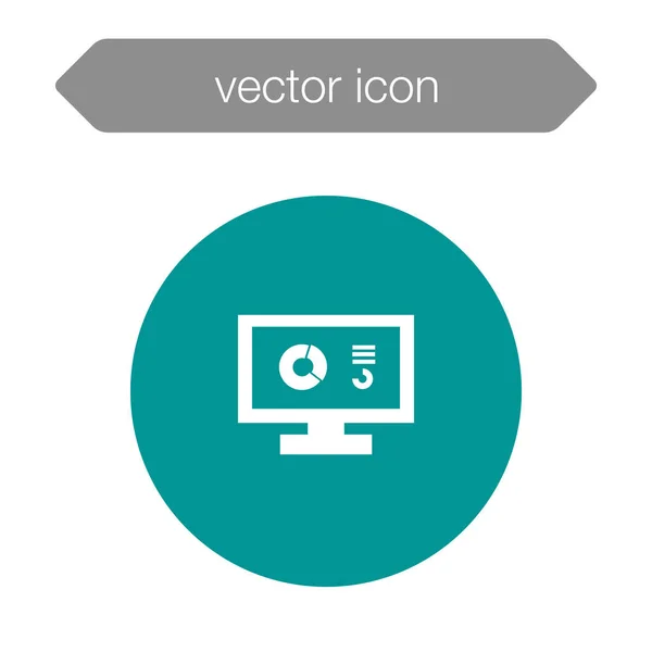 Ikone der Präsentationstafel — Stockvektor