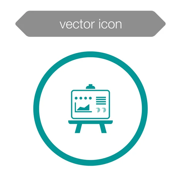 Ikone der Präsentationstafel — Stockvektor
