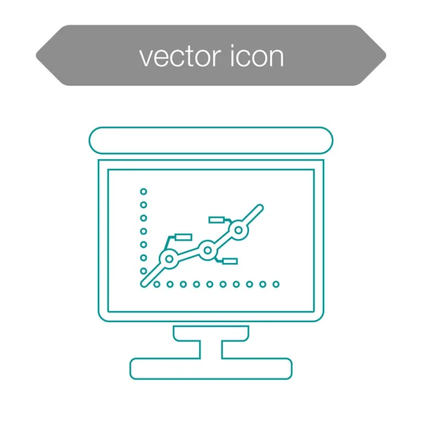 Ícone da placa de apresentação — Vetor de Stock