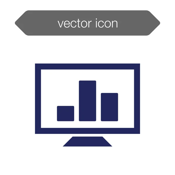 Präsentationstafel-Symbol. Grafik — Stockvektor