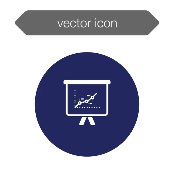 Ikone der Präsentationstafel — Stockvektor