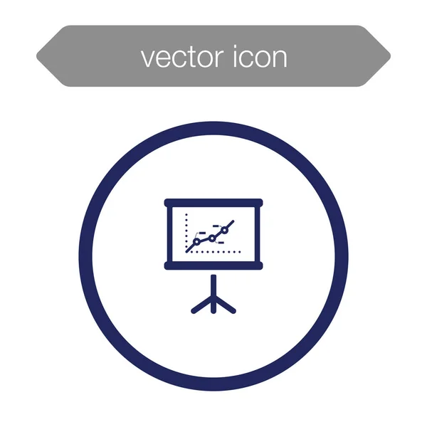 Icona del pannello di presentazione — Vettoriale Stock