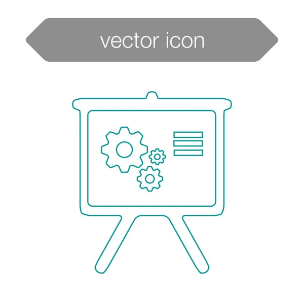 Ícone da placa de apresentação — Vetor de Stock