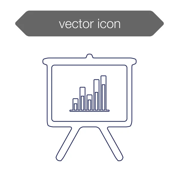 Megjelenítő tábla ikonja — Stock Vector
