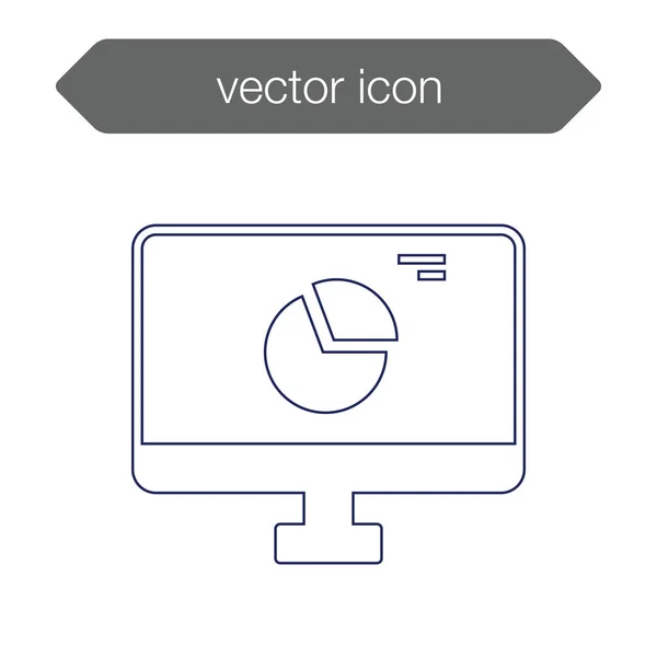 Presentation board icon — Stock Vector