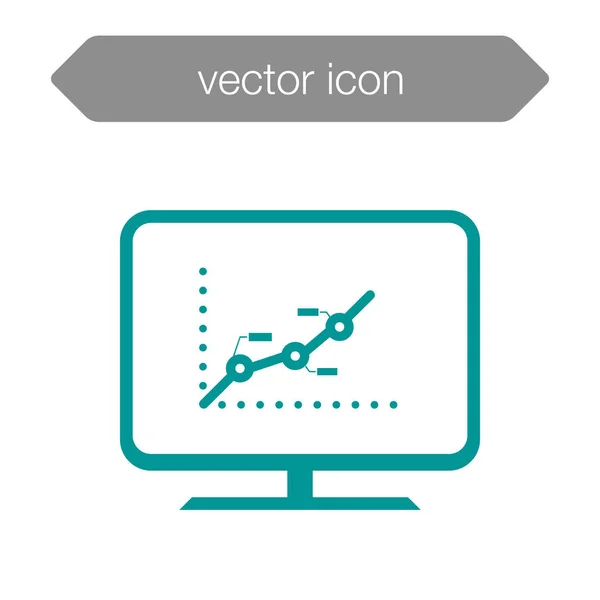 Presentation board icon — Stock Vector