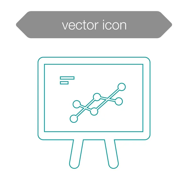 Ícone da placa de apresentação — Vetor de Stock