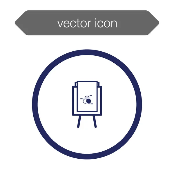 Значок доски презентации — стоковый вектор