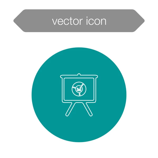 Ikone der Präsentationstafel — Stockvektor