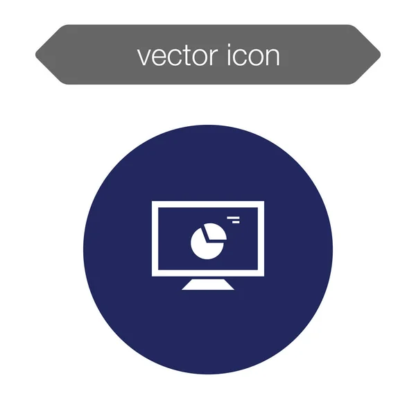 Presentatie bord pictogram — Stockvector