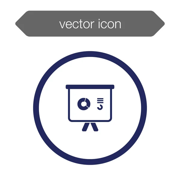 Icono del tablero de presentación — Vector de stock