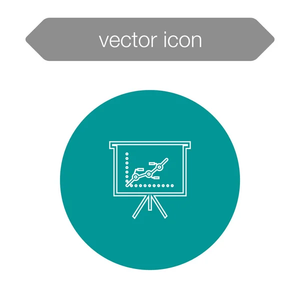 Icono del tablero de presentación — Vector de stock