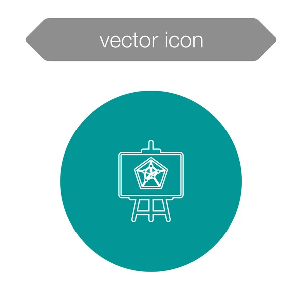 Icono del tablero de presentación — Vector de stock