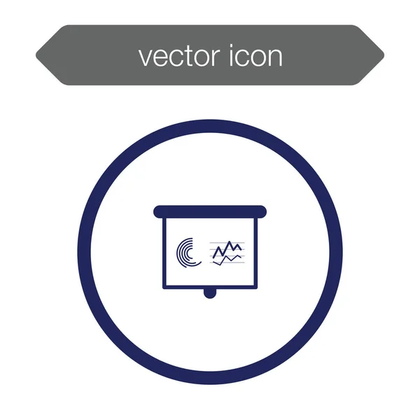 Icône de tableau de présentation — Image vectorielle